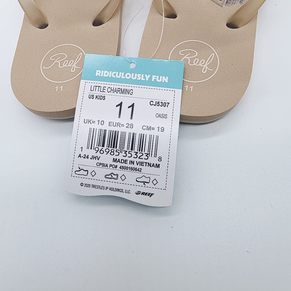 Reef Little Charming Oasis Sandals Toddler Girl Size 11‎ NEW - Picture 5 of 6